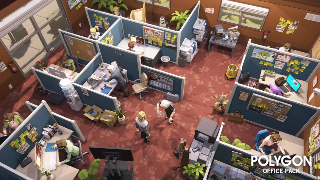 POLYGON Office - Low Poly 3D Art by Synty📱 - изображение 3